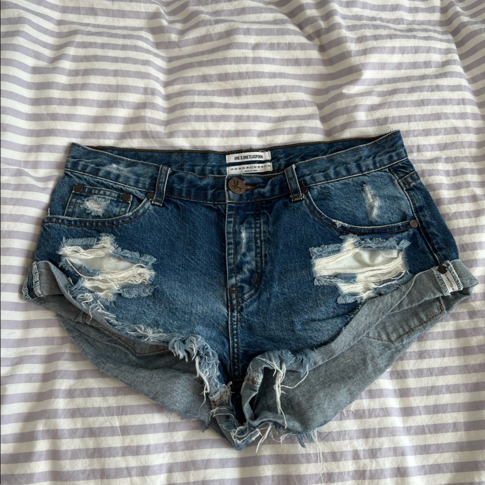 One teaspoon bandit shorts denim size 27